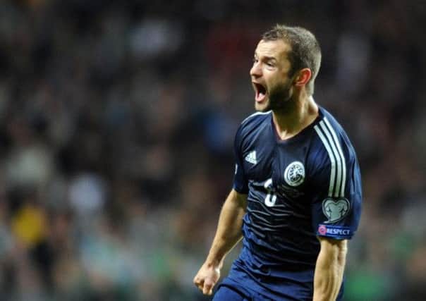 Shaun Maloney may have been shouting it after scoring against Ireland. Picture: Lisa Ferguson
