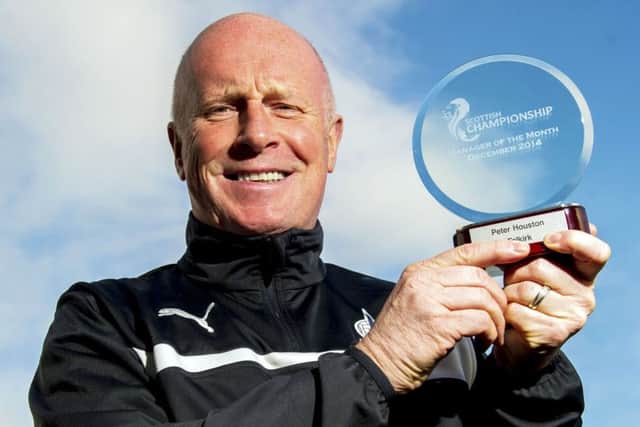 Championship manager of the month Peter Houston believes Falkirk can push for second place. Picture: SNS
