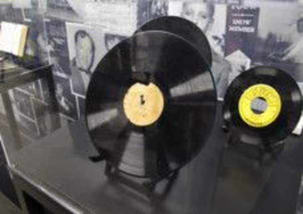 This acetate recording of My Happiness, the first song Elvis Presley ever recorded, was auctioned for a total price of $300,000. Picture: AP