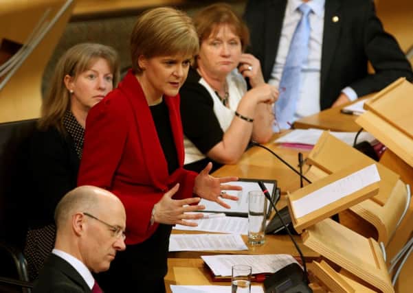 Ed Miliband has refused to rule out a coalition with Nicola Sturgeon and the SNP. Picture: TSPL