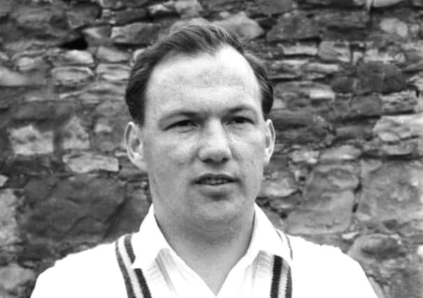 Portrait of Scottish Counties cricketer Jimmy Brown in May 1964. Picture: Alan Ledgerwood