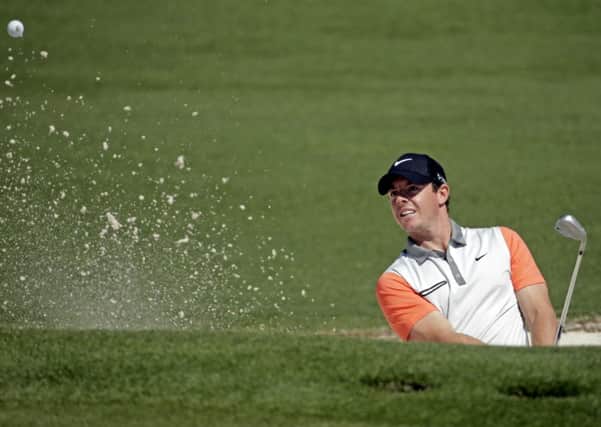 Rory McIlroy will challenge Scotland's Stephen Gallacher in a fortnight's time. Picture: AP
