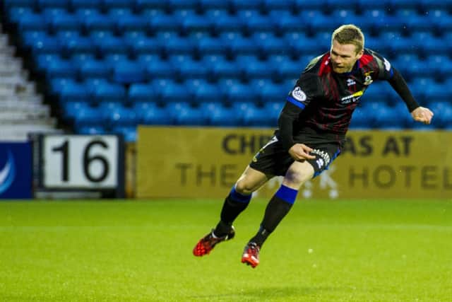 Billy Mckay netted twice to give the Caley Jags victory over Kilmarnock. Picture: SNS
