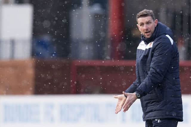 Ian Baraclough's side were crushed 4-1 by a rampant Dundee side at Fir Park. Picture: SNS