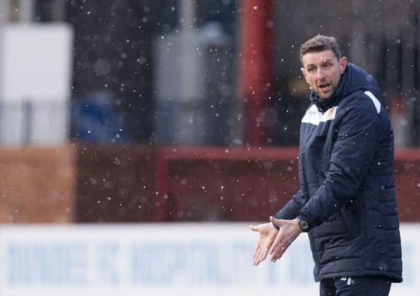 Ian Baraclough's side were crushed 4-1 by a rampant Dundee side at Fir Park. Picture: SNS