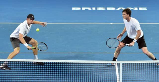 Jamie Murray and John Peers claimed their third men's doubles title together. Picture: Getty