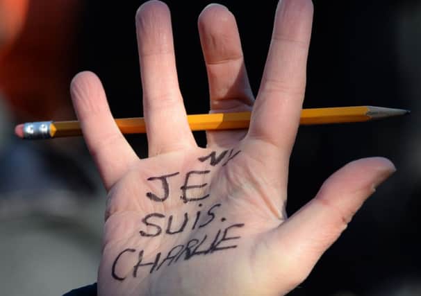 Expressions of solidarity with the French magazine Charlie Hebdo have been seen worldwide. Picture: AFP/Getty