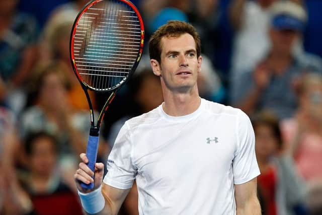 Andy Murray acknowledges the crowd after defeating Marinko Matosevic of Australia. Picture: Getty