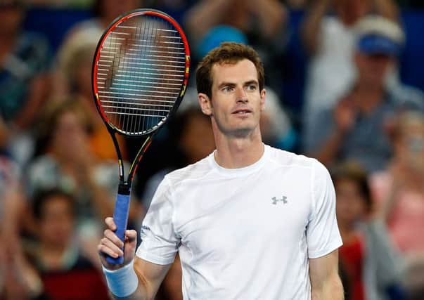 Andy Murray acknowledges the crowd after defeating Marinko Matosevic of Australia. Picture: Getty