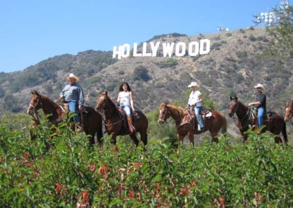 Horse riding at the Sunset Ranch in LA. Picture: Contributed