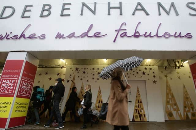 Debenhams said that the autumn clothing market had been challenging. Picture: PA