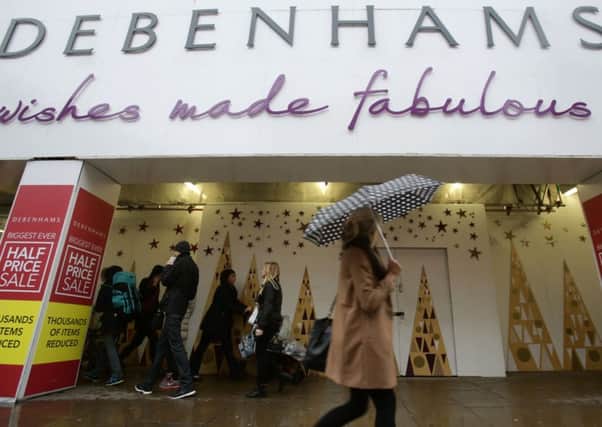 Debenhams said that the autumn clothing market had been challenging. Picture: PA
