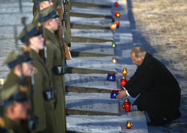 Mr Putin attended the ceremony marking the 60th anniversary but looks set to miss the 70th anniversary ceremony. Picture:AP