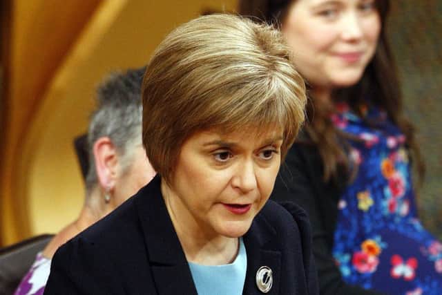 First Minister Nicola Sturgeon. Picture: Andrew Cowat