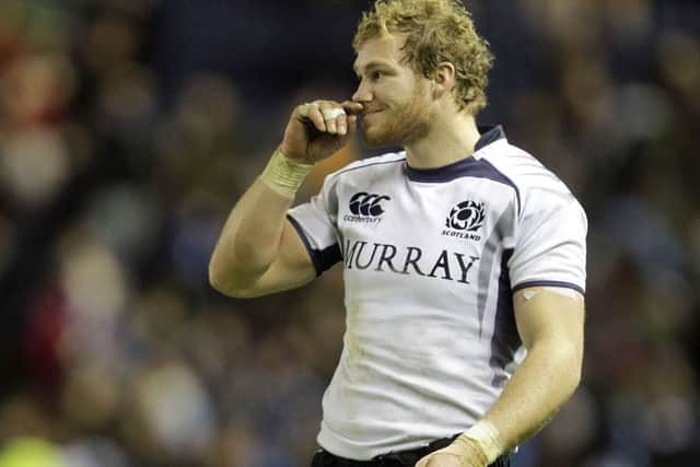 Ross Rennie played 20 times for Scotland, with his last appearance against New Zealand at Murrayfield in 2012. Picture: Getty Images