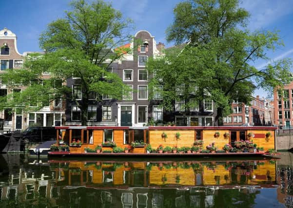 A houseboat on one of Amsterdam's canals. Picture: Contributed