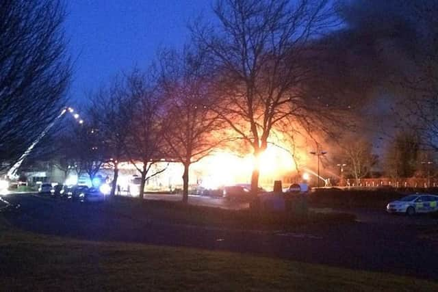 A fire South Oxfordshire District Council in Crowmarsh Gifford, Oxfordshire. Picture: PA