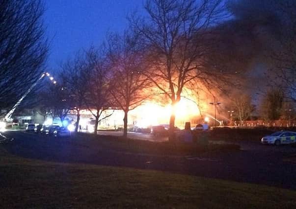 A fire South Oxfordshire District Council in Crowmarsh Gifford, Oxfordshire. Picture: PA