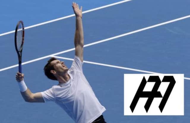 Andy Murray and, inset, the new logo. Main picture: Getty