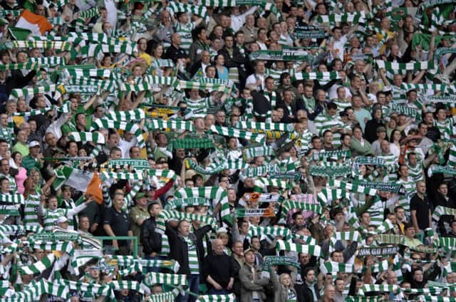 Celtic supporters. File picture: Jane Barlow.