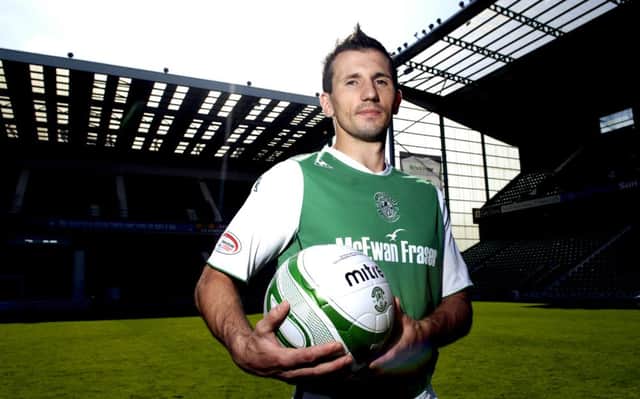Liam Miller, pictured at Easter Road, has signed for Cork City. Picture: Neil Hanna