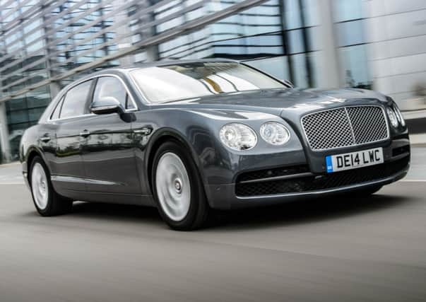 The V8 version of Bentley's Flying Spur is almost indistinguishable from its 12-cylinder twin