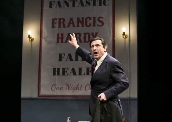 A superb Sean OCallaghan plays Frank, the charismatic, fabulist faithhealer. Picture: Eoin Carey