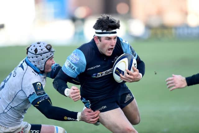 DTH Van Der Merwe starred in Glasgow Warriors' win over Montpellier at Scotstoun. Picture: SNS