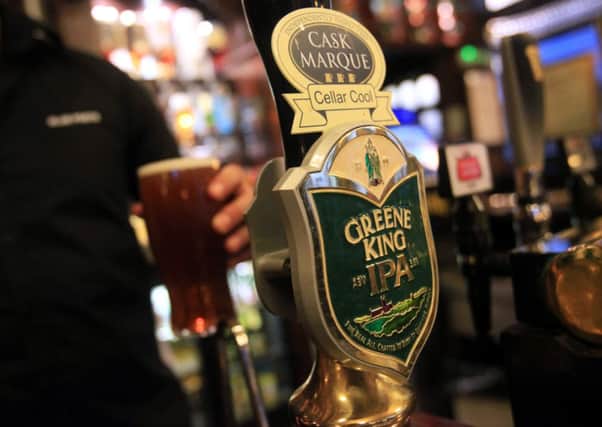 Pub chain Greene King said tougher drink-driving laws in Scotland have hit sales. Picture: PA