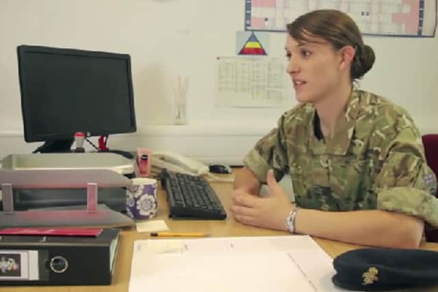 Captain Hannah Winterbourne: 'Living an act'. Picture: YouTube