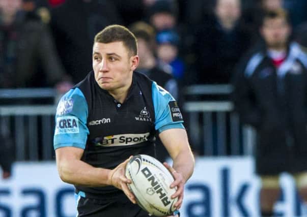 Duncan Weir in action for Glasgow Warriors against Edinburgh Rugby. Picture: SNS
