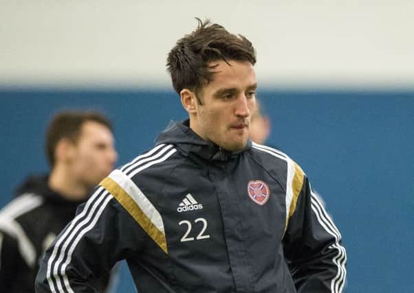 Brad McKay, who appears to have no future at Hearts, is in talks with St Johnstone. Picture: SNS