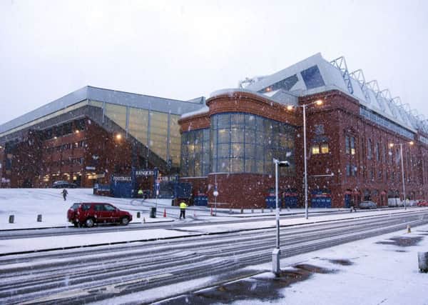 A general view of Ibrox Stadium in Glasgow. Picture: PA