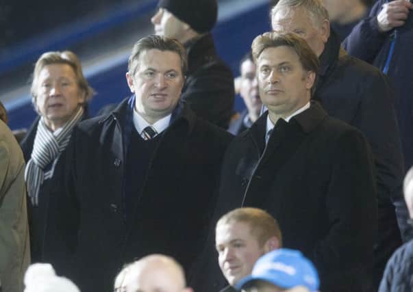 Rangers directors James, right, and Sandy Easdale. Picture: PA