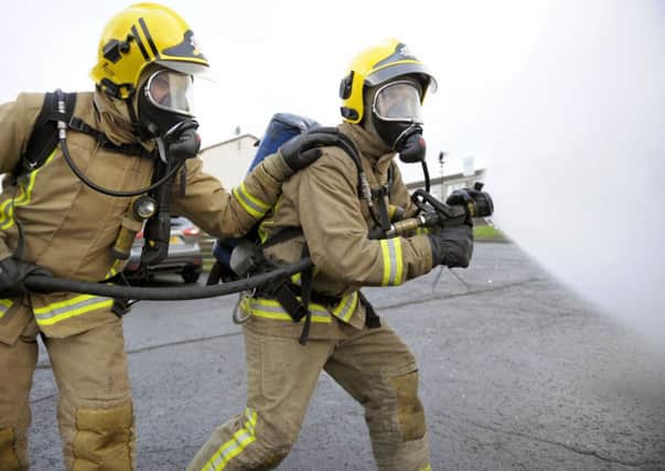 Ten fire units tackled the blaze at its peak. Picture: John Devlin