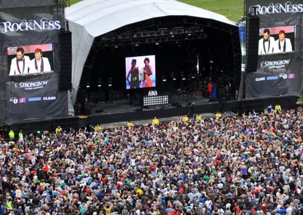 Fans attend the 2010 RockNess music festival. Picture: Jane Barlow