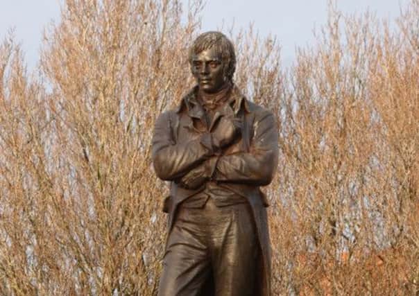 A statue of Robert Burns in Ayr. Picture: Robert Perry/TSPL