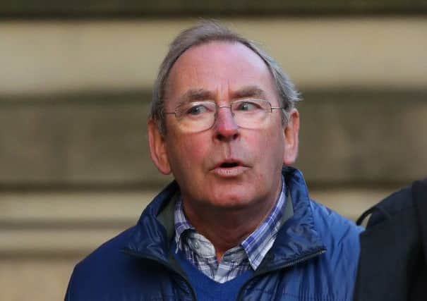 Former TV weatherman Fred Talbot arrives at Manchester's Minshull Street Crown Court. Picture: Getty
