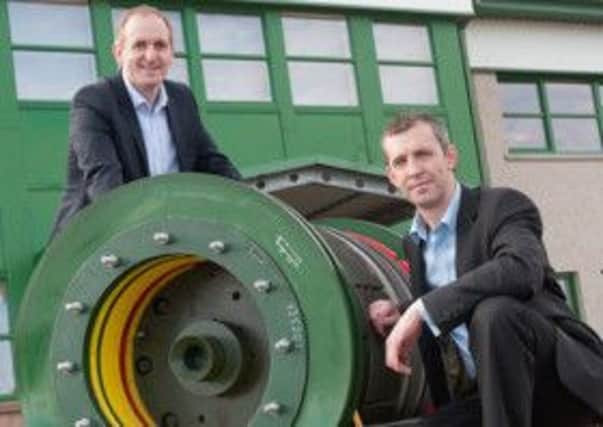 Simon Munro, left, of the BGF and Pete Duguid of Stats Group. Picture: VisMedia