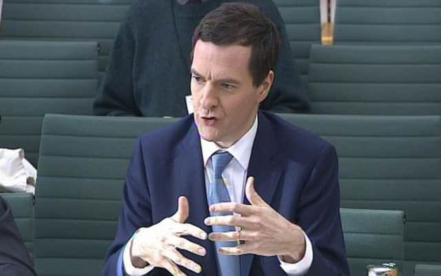 George Osborne answers questions in front of the Treasury Select Committee. Picture: PA