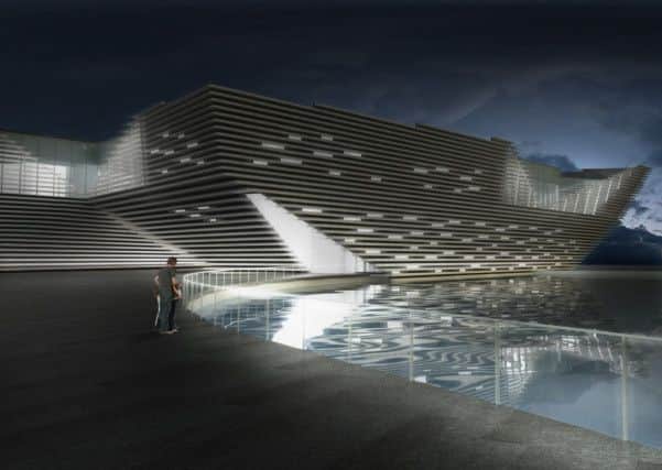 An artist's impression of the new V&A museum in Dundee. Picture: Contributed