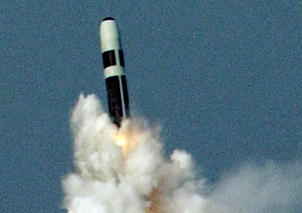 A (US-maintained) Trident missile is test-fired from a Royal Navy submarine. Picture: Crown Copyright