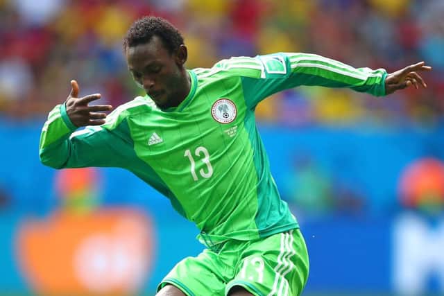 Juwon Oshaniwa in action for Nigeria at the 2014 World Cup. Picture: Getty