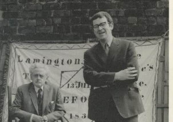 Brian Lambie, right, with Hugh McDiarmid. Picture: Contributed