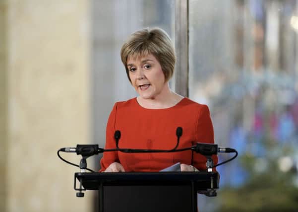 First Minister Nicola Sturgeon says 'enlightened self-interest' was behind her decision to consider voting on English NHS laws. Picture: John Devlin