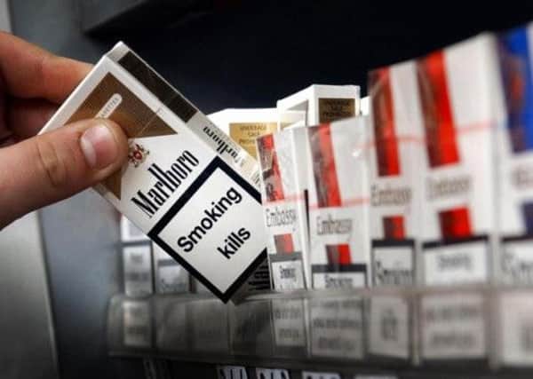 Displays like these could be a thing of the past as plain packaging for cigarettes is set to be unveiled in the UK. Picture: PA