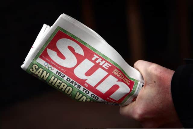 The Sun carries a picture of a topless woman on Page 3 today for the first time in nearly a week. Picture: PA