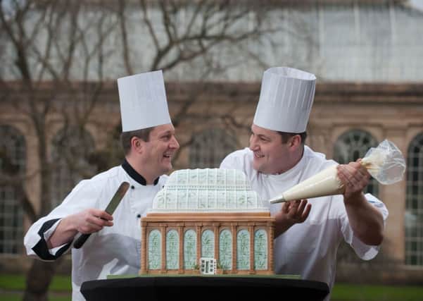 Chefs Terry and Ben Harrison prepare for this year's Cake Fest. Picture: Gareth Easton