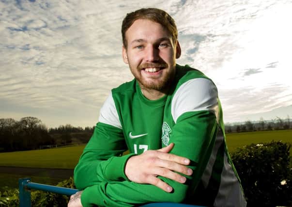 Hibs striker Martin Boyle is expecting a tough game at Palmerston Park. Picture:SNS