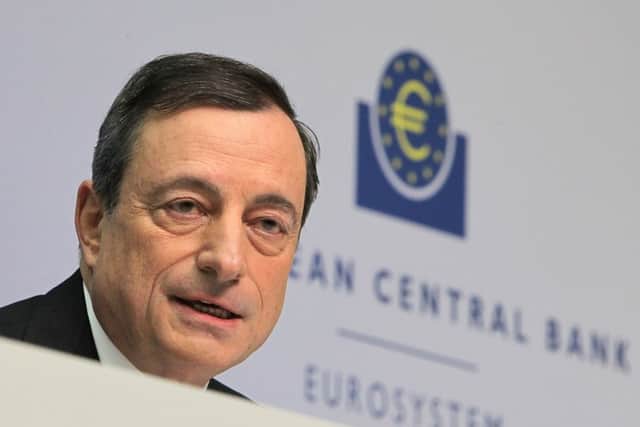 Mario Draghi, head of the European Central Bank (ECB). Picture: Getty